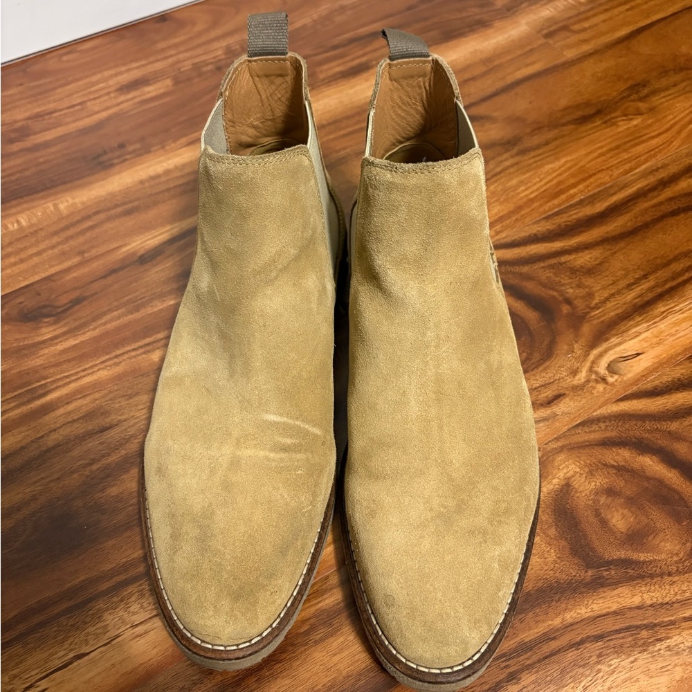 ZARA - Men’s Tan Suede Chelsea Boots - Picture 2 of 2